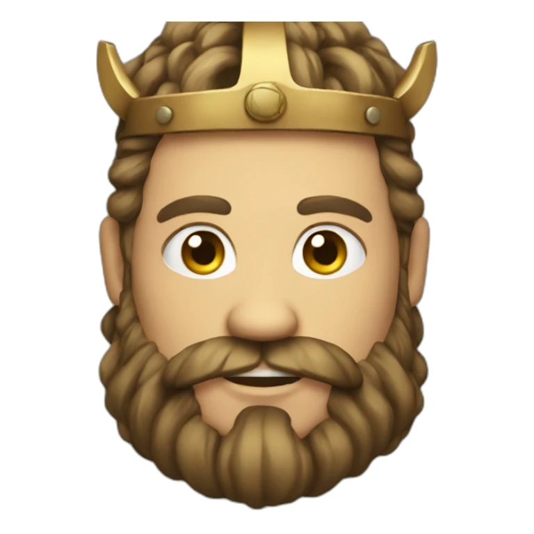 viking king hold wine sticker