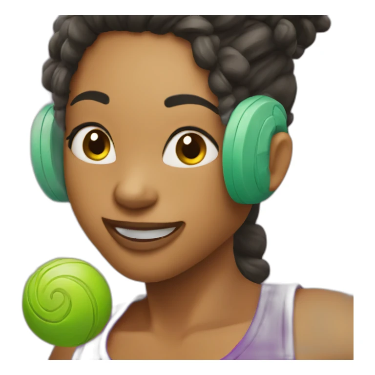 light green zumba sticker