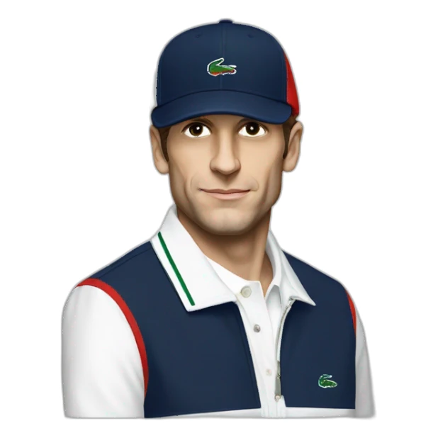 Macron en Lacoste tn sticker