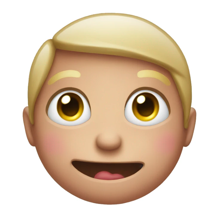 Emoji rolling their eyes while blushing  sticker