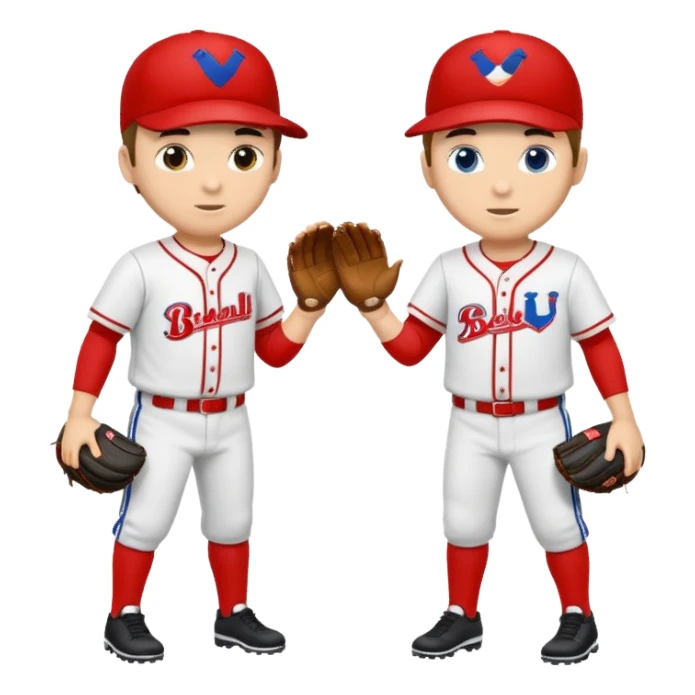 quiero dos equipos enemigos de baseball  sticker