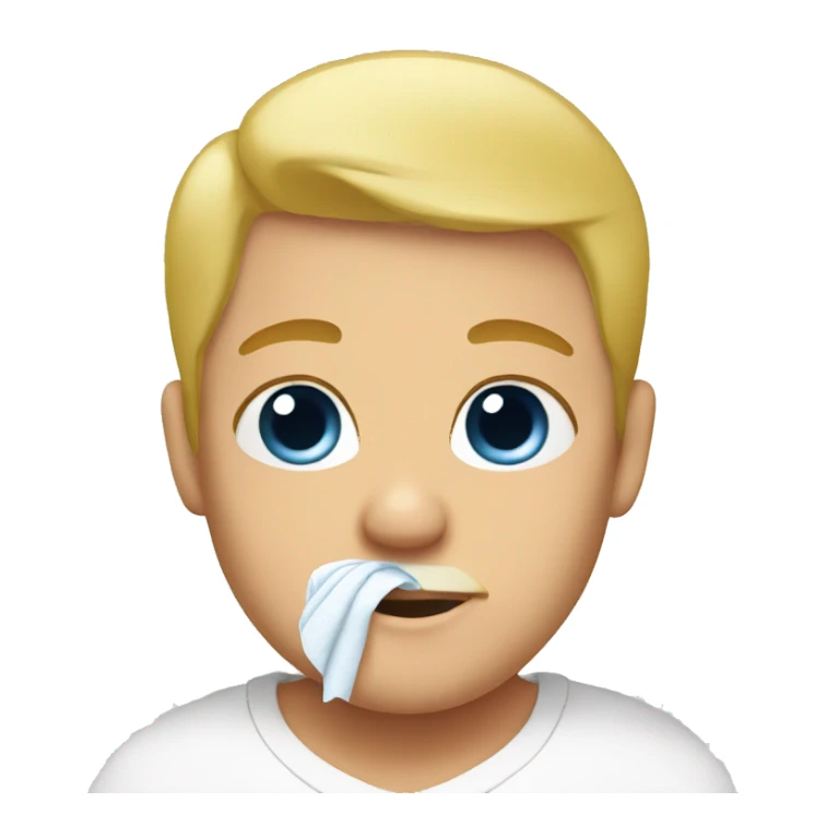 blonde dad changes diaper sticker