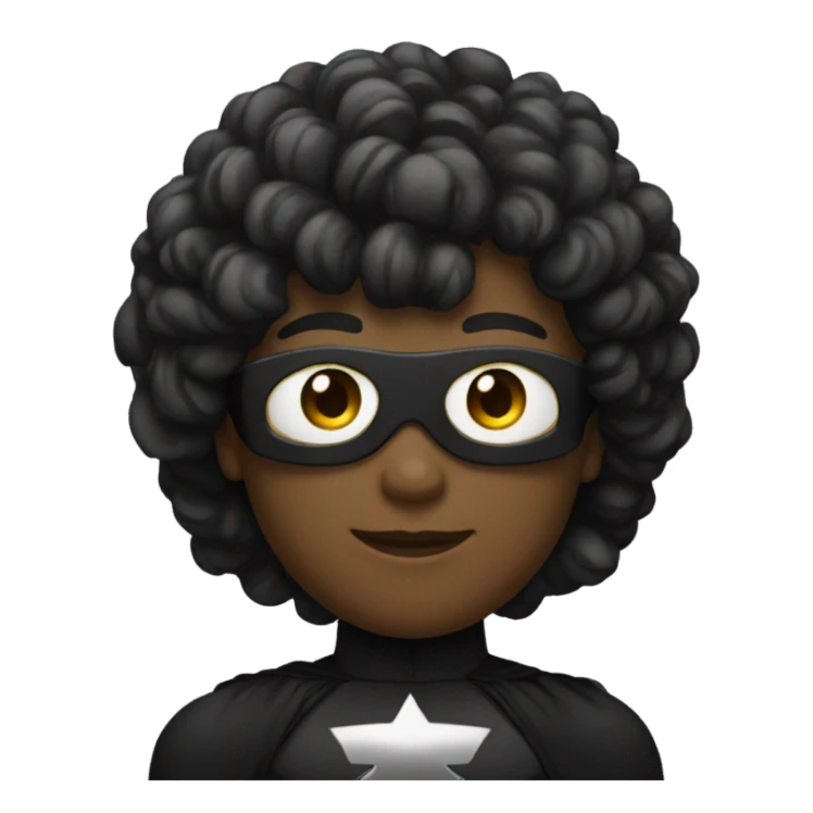 A white superhero dressed in black sticker