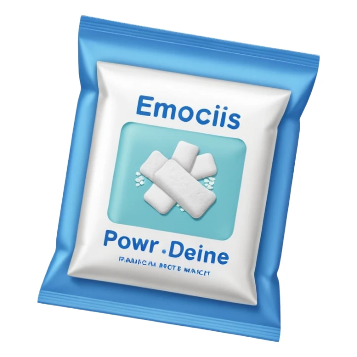 powdered medicine packet sticker