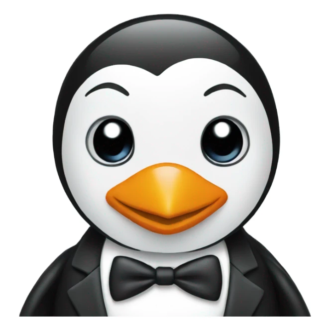 Penguin in a tuxedo sticker