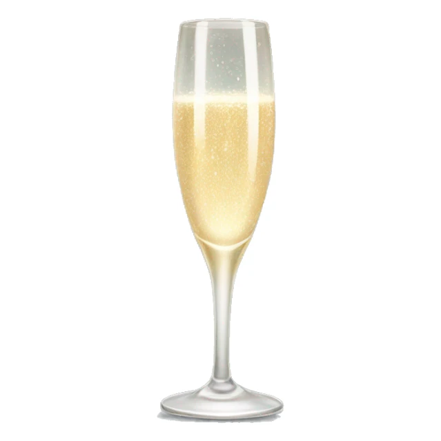 Sparkling champagne flute  sticker