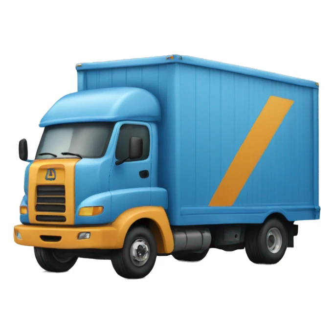 Blue amazon truck sticker