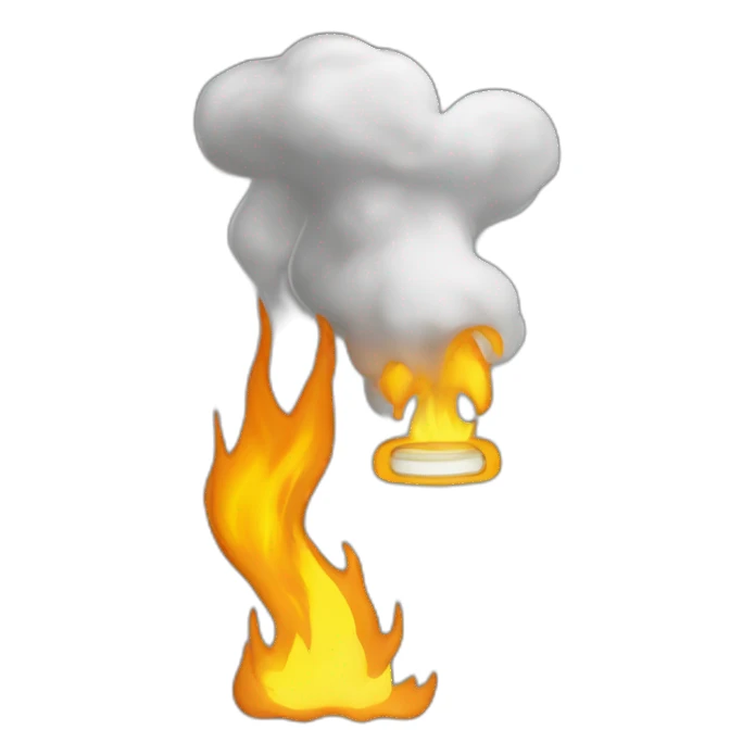 Feu dans cheminée sticker