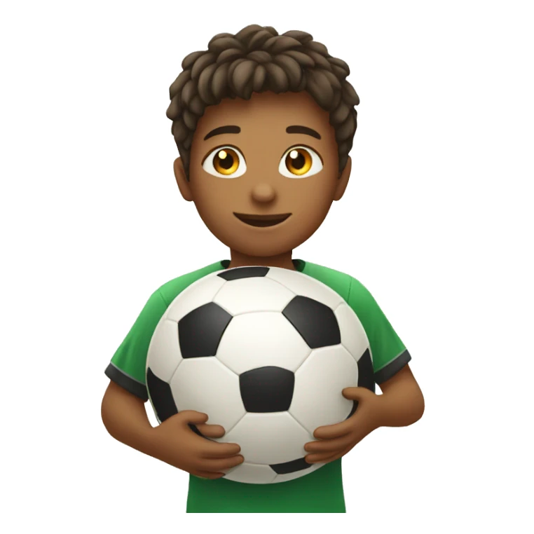 kid with a soccer ball sticker