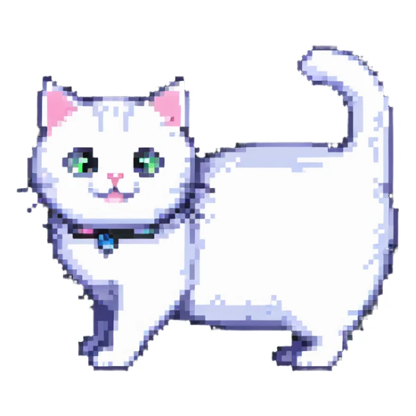 cat doing a mewing pose sticker