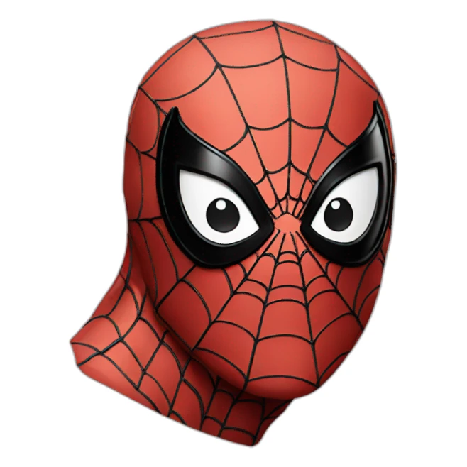 spider-man as the thinking emoji sticker