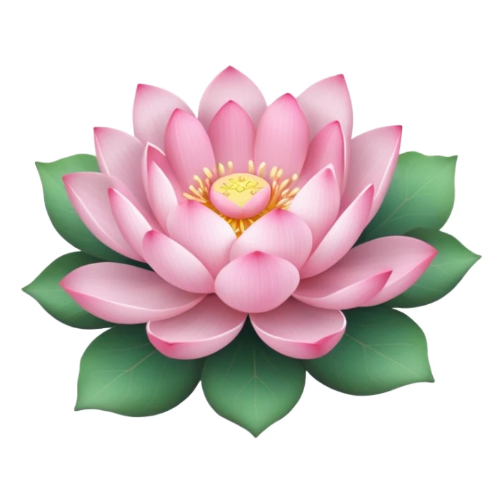 lotus flower with a pink bow sticker
