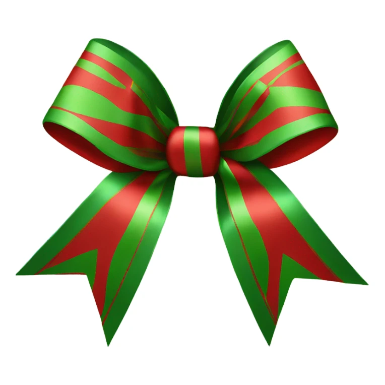Christmas bow sticker