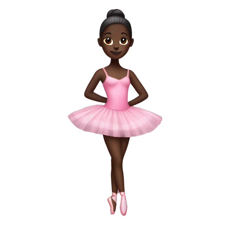Darkskin ballerina in pink plaid  sticker