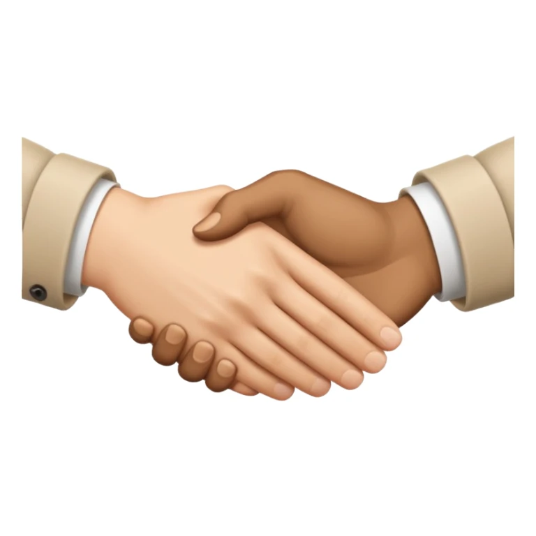 It's a handshake, but only hands sticker