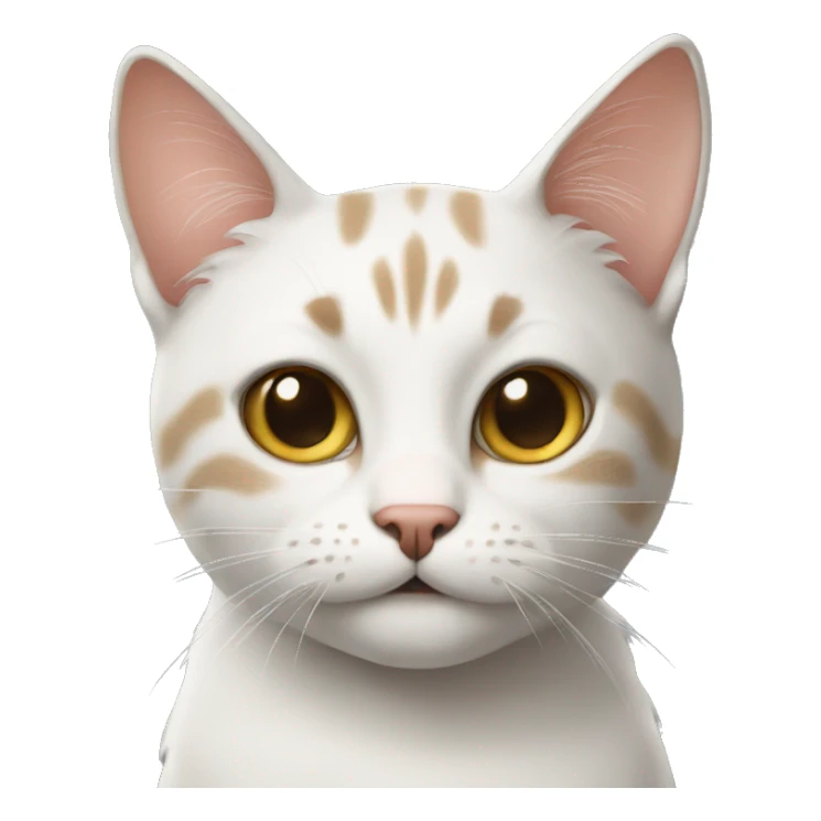 Cat with a hap sticker