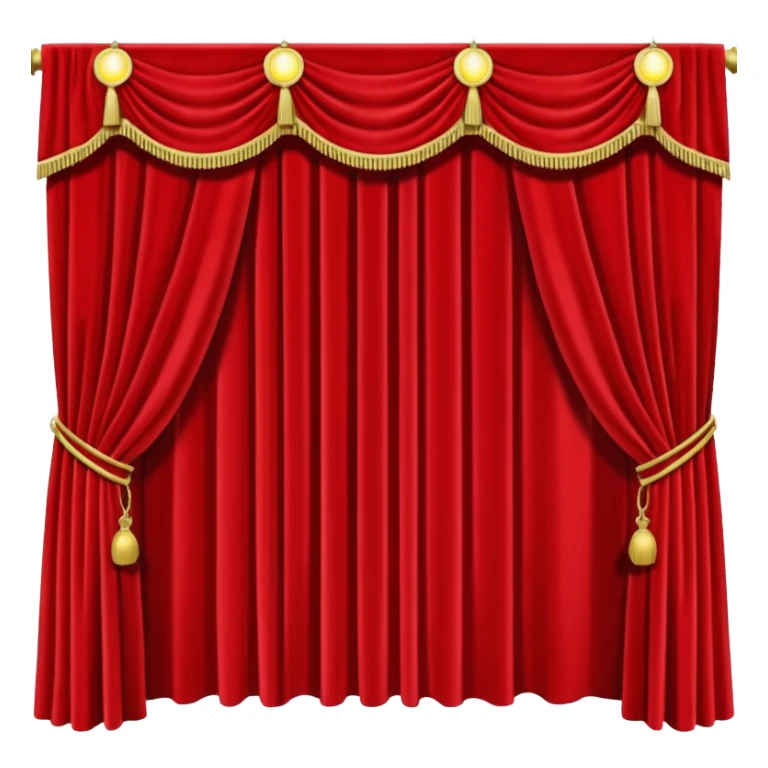 stage curtain with a spotlight sticker