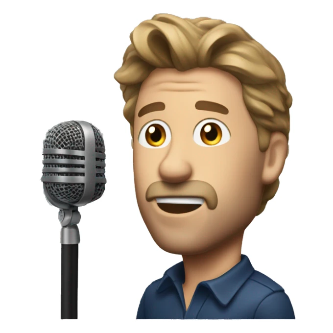 Ken Carson with a microphone  sticker