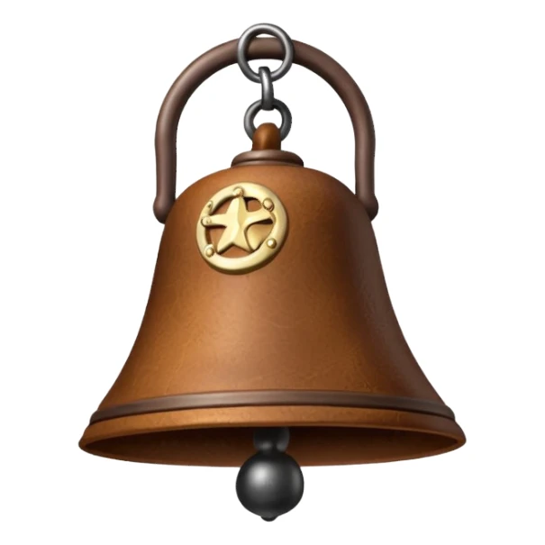 leather camp bell sticker