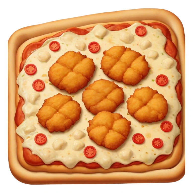 Chicken nugget pizza pizza sticker