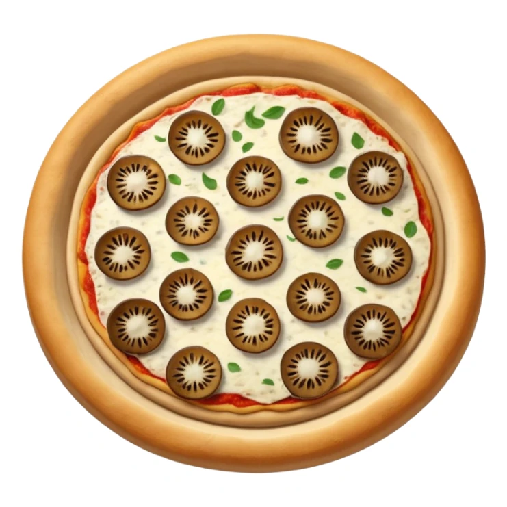 Mushroom pizza sticker