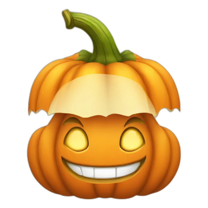 cute smiling pumpkin sticker