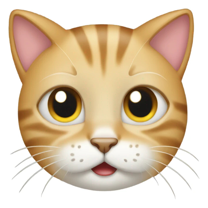 A cat that's crying  sticker