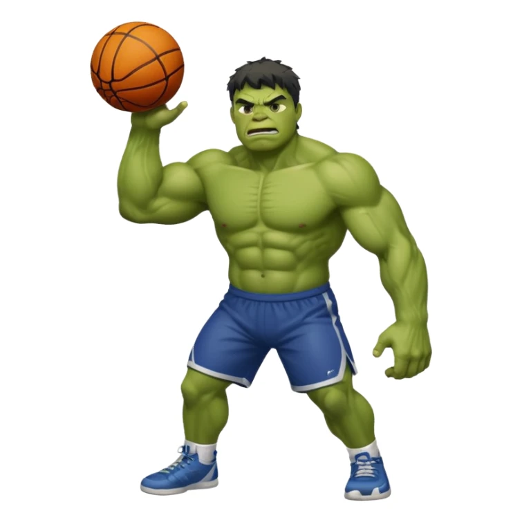 hulk jogandobaasquete sticker