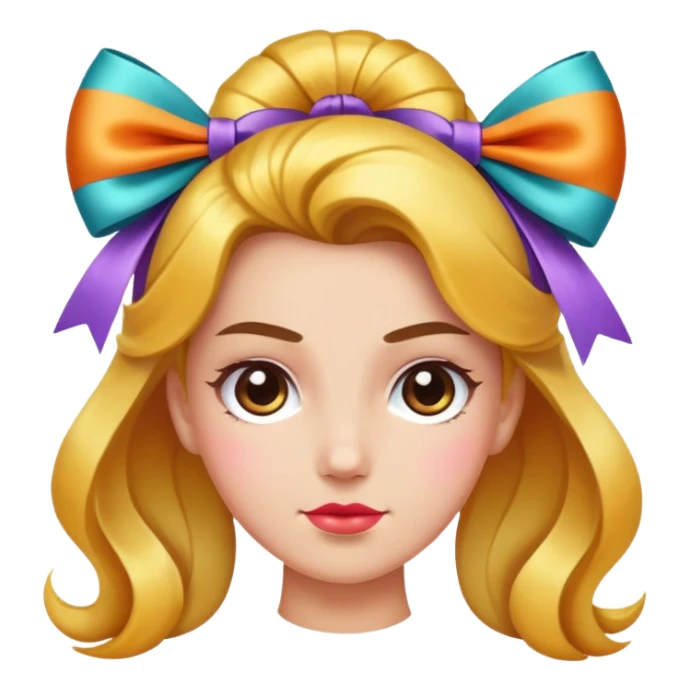 Put a bow on his hair  sticker