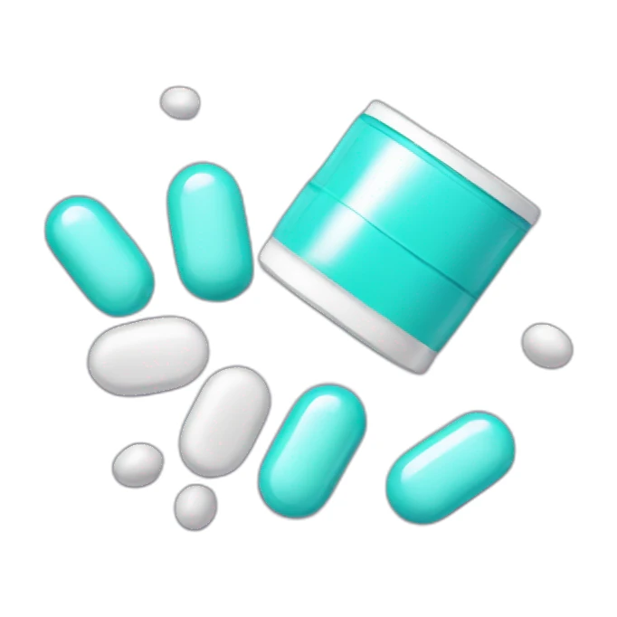 Magnesium supplement and pills sticker