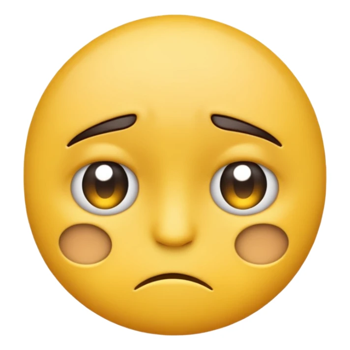 Emoji qui boude sticker