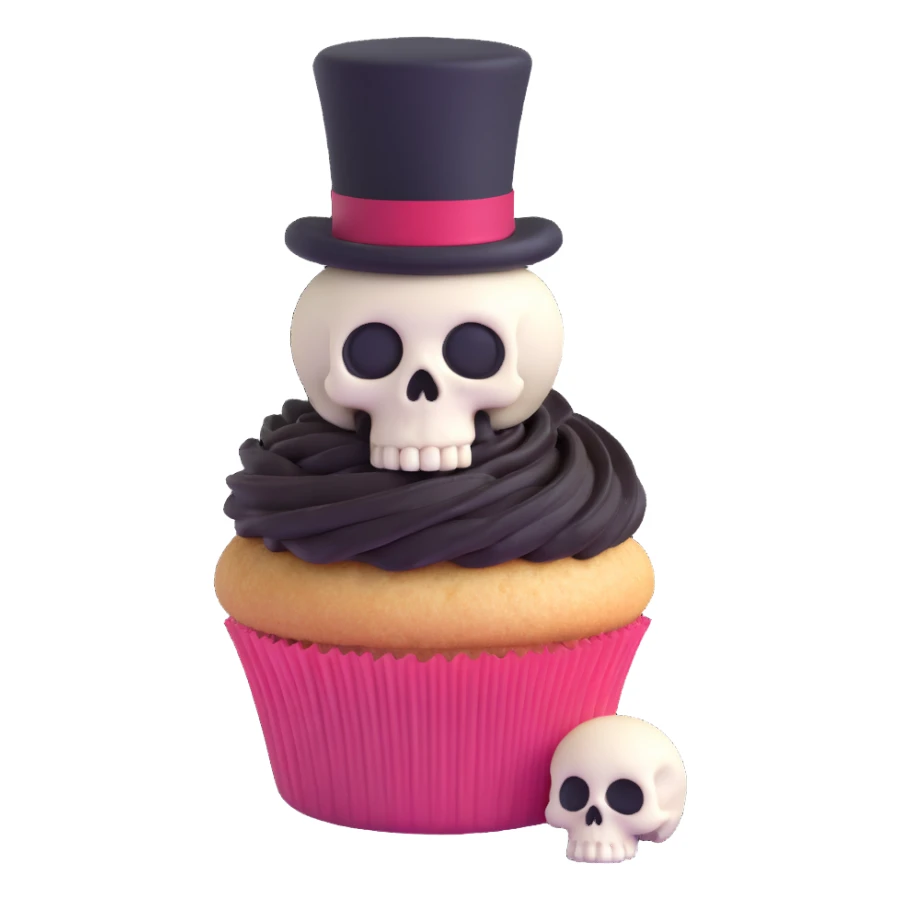 gothic cupcake sticker