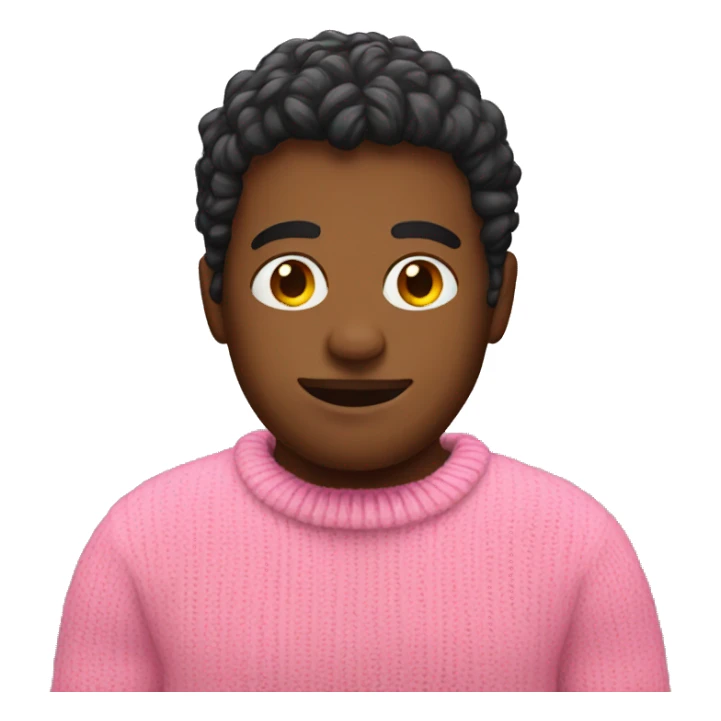 Pink sweater sticker