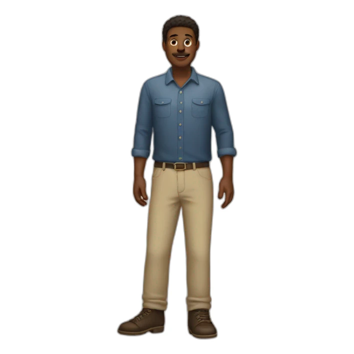 Tall dude with big feet sticker