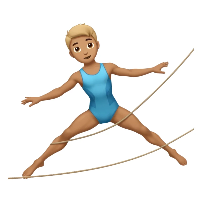 Acrobat – Slim performer mid-flip or balancing on rope sticker