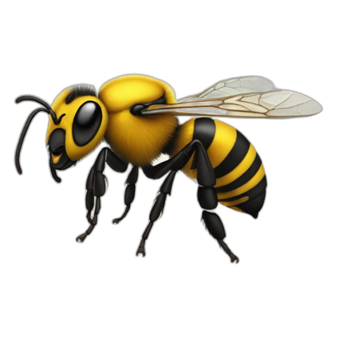 Toxic bee sticker