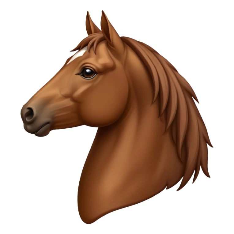 A horse head profile sticker