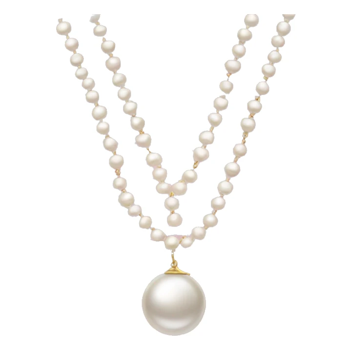 pearl necklace sticker