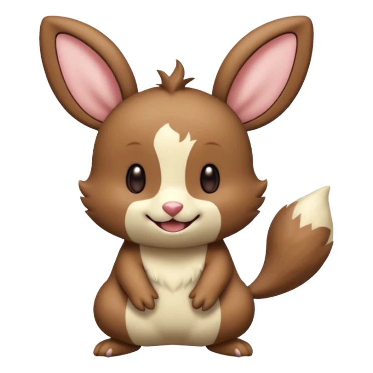 Teddiursa-Minccino-Yamper-fusion  sticker