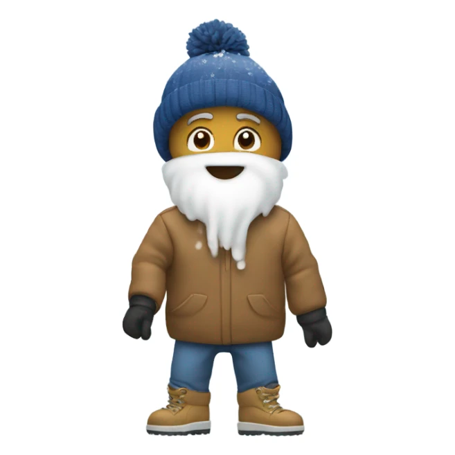 Throws snow in the air sticker