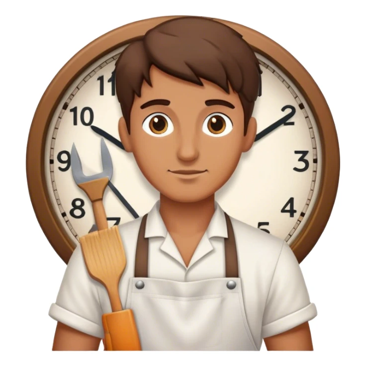 Clock maker sticker