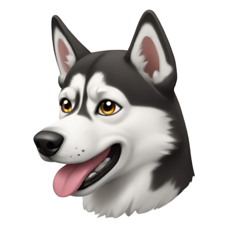Perro husky sticker