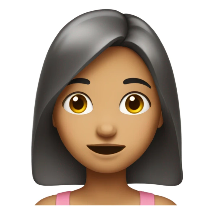 Girl blushing sticker