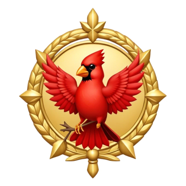 Cardinal's emblem sticker