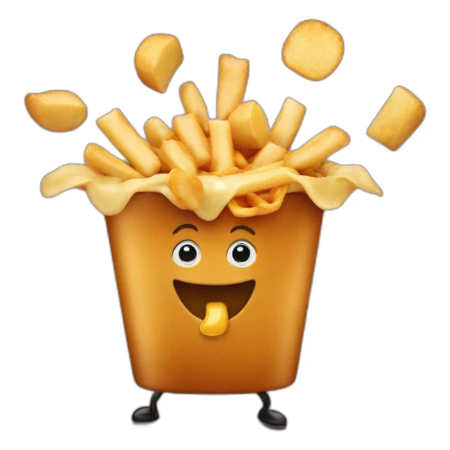 Poutine qui danse  sticker