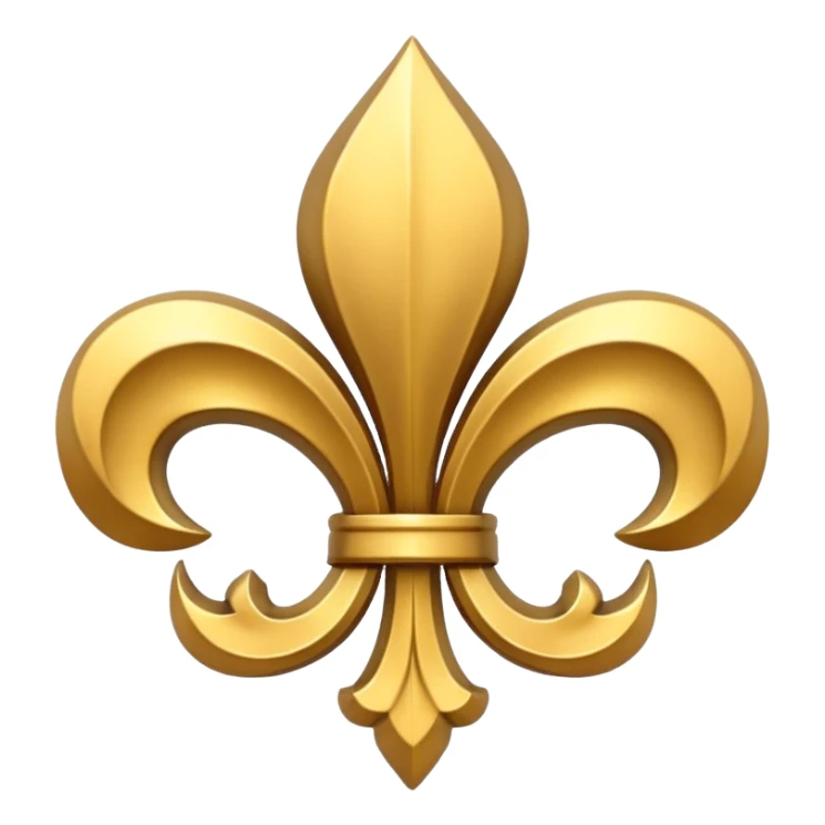 Petit bouclier fleur de lys sticker