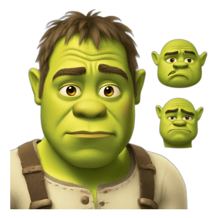 shrek sad sticker