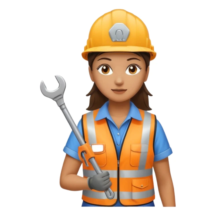 City Maintenance Worker woman sticker