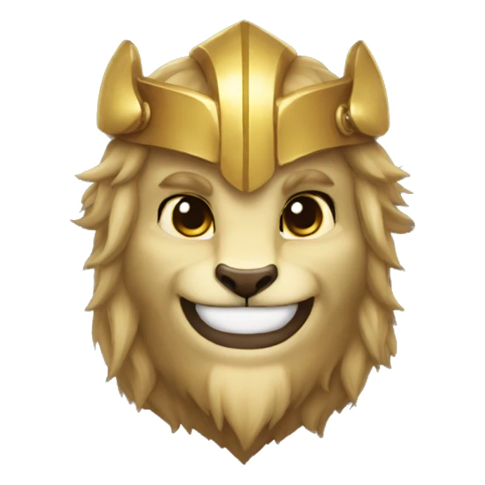 leonin paladin smiling sticker