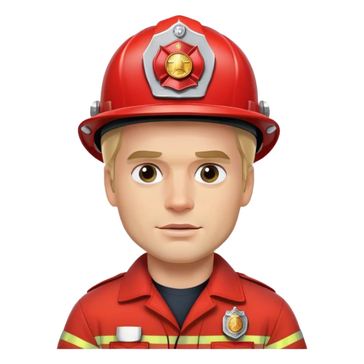 Blonde Henry Cavill as fireman sticker